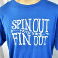 Surf Wellen Spin Out With Your Fin Out Slogan T Shirt Xl Mens Sur Hoodie, Sweatshirt | FlexRushtees.com