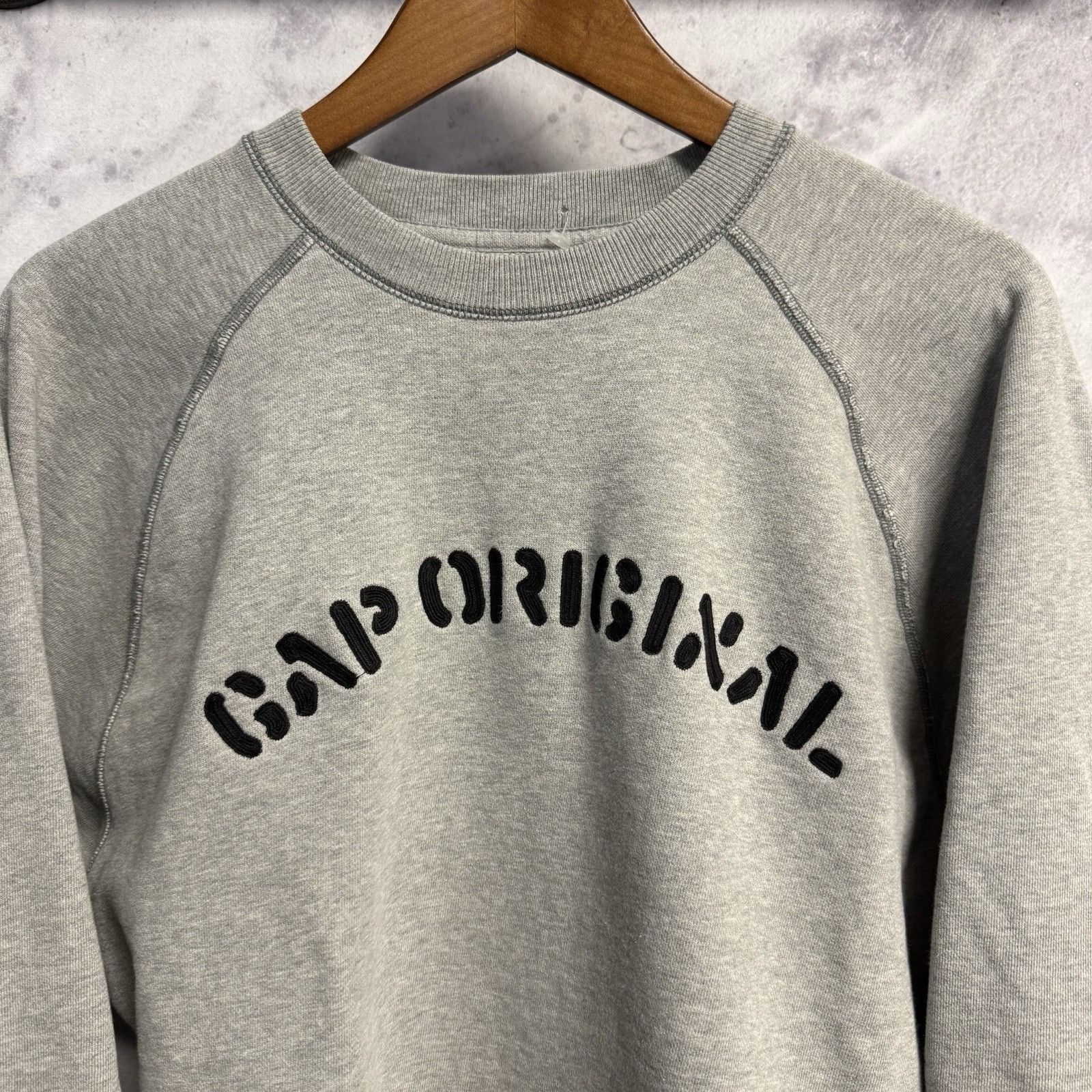 Vintage Gap Original Sweatshirt Mens S 22x25 5 Gray Crew Nec