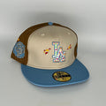 New Era Size 7 3 8 Khaki Brown Blue Los Angeles Dodgers 1958
