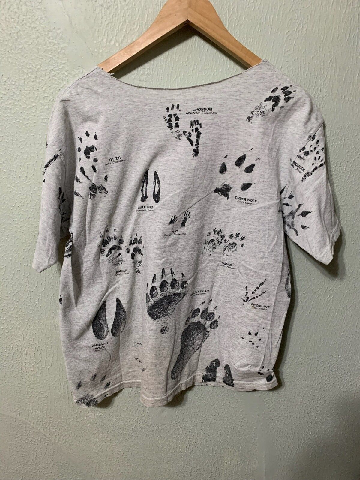 Vintage Animal Footprints Museum T Shirt Hoodie, Sweatshirt | FlexRushtees.com