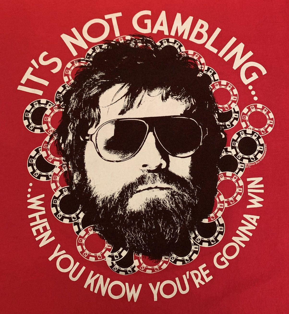 90s Vintage Anvil Gambling Tee Sz Xl
