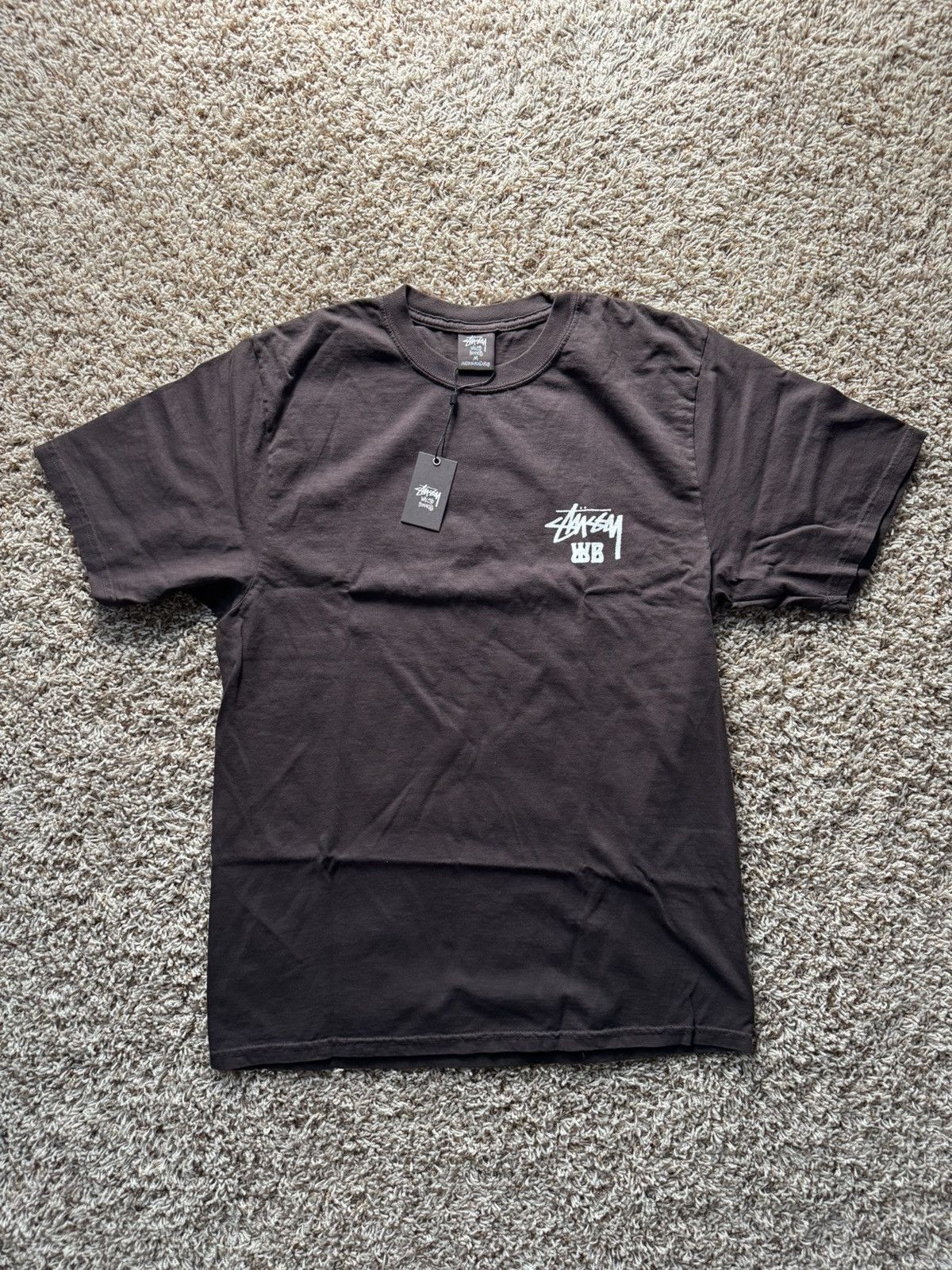 Wales Bonner Stussy X Wales Bonner Ocean Song Tee Brown