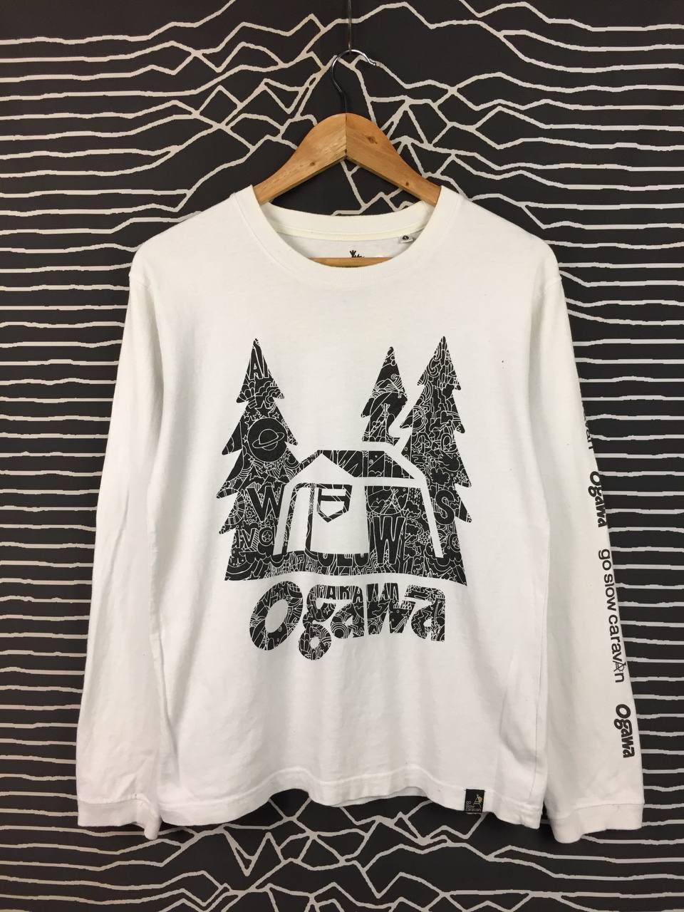 Slow Caravan Go Slow Caravan Ogawa Camping Graphic Long Sleeve Tee