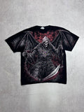 Affliction Vintage 90s Skeleton Y2k Grunge Boxy T Shirt L Hoodie, Sweatshirt | FlexRushtees.com