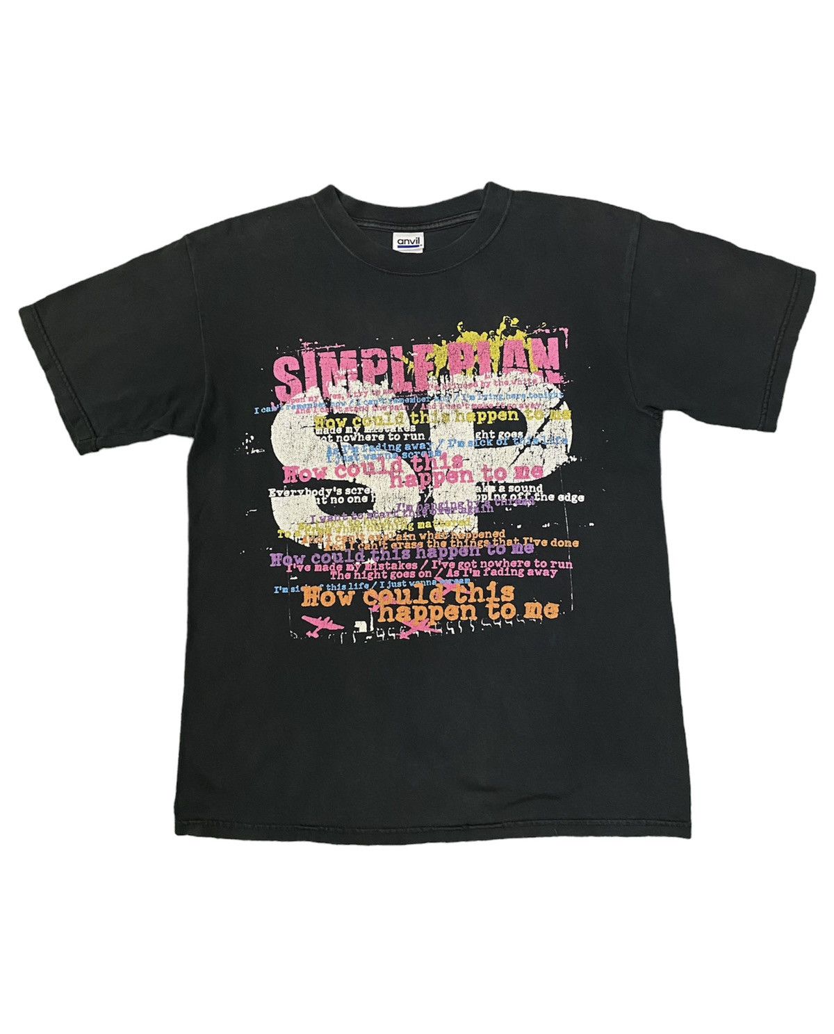 Band Tees X Vintage Vintage Simple Plan Anvil Blue Bar Emo Night Band Tees