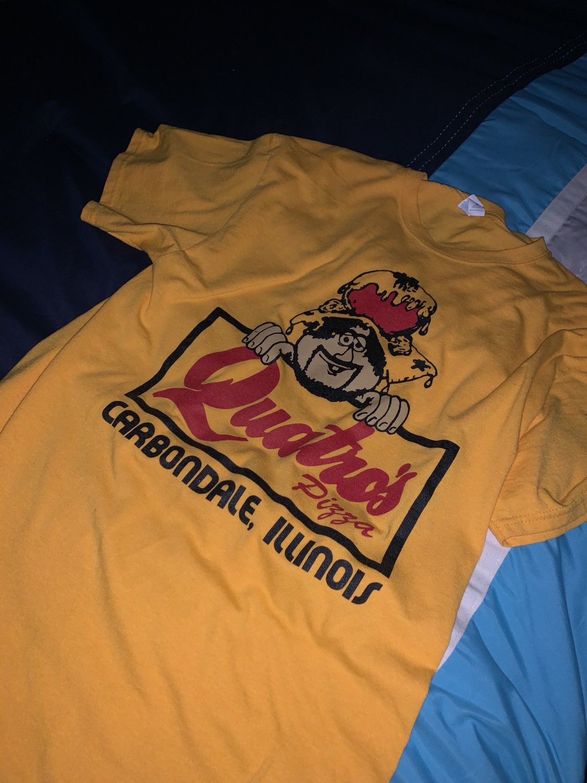 Vintage Quatro S Pizza Graphic Vintage Tee Hoodie, Sweatshirt | FlexRushtees.com