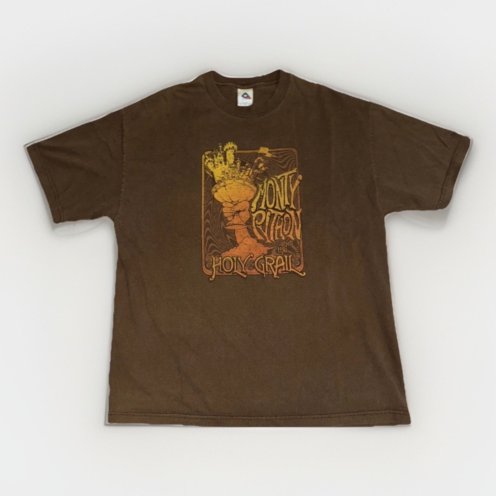 Vintage Monty Python And The Holy Grail T Shirt Brown Xl 23x28 Movie Hoodie, Sweatshirt | FlexRushtees.com