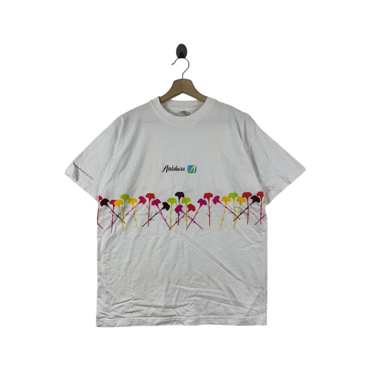 Vintage Andalucia Spain Culture Floral Illustration Tee
