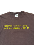 Vintage 00 S Hard Work Never Hurt Anyone Vintage Quote Tee Hoodie, Sweatshirt | FlexRushtees.com