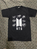 Rap Tees X Vintage Bts Kpop Korean Logo Tshirt Sign Hoodie, Sweatshirt | FlexRushtees.com