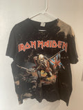 Vintage Iron Maiden Custom Bleached Tee Hoodie, Sweatshirt | FlexRushtees.com