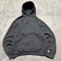 Crazy Vintage Y2k 2000s Grey Blank Russell Streetwear Essential Hoodie