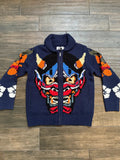 Palace Demon Cowichan Knit Blue T-Shirts, Hoodie, Sweatshirt | FlexRushtees.com