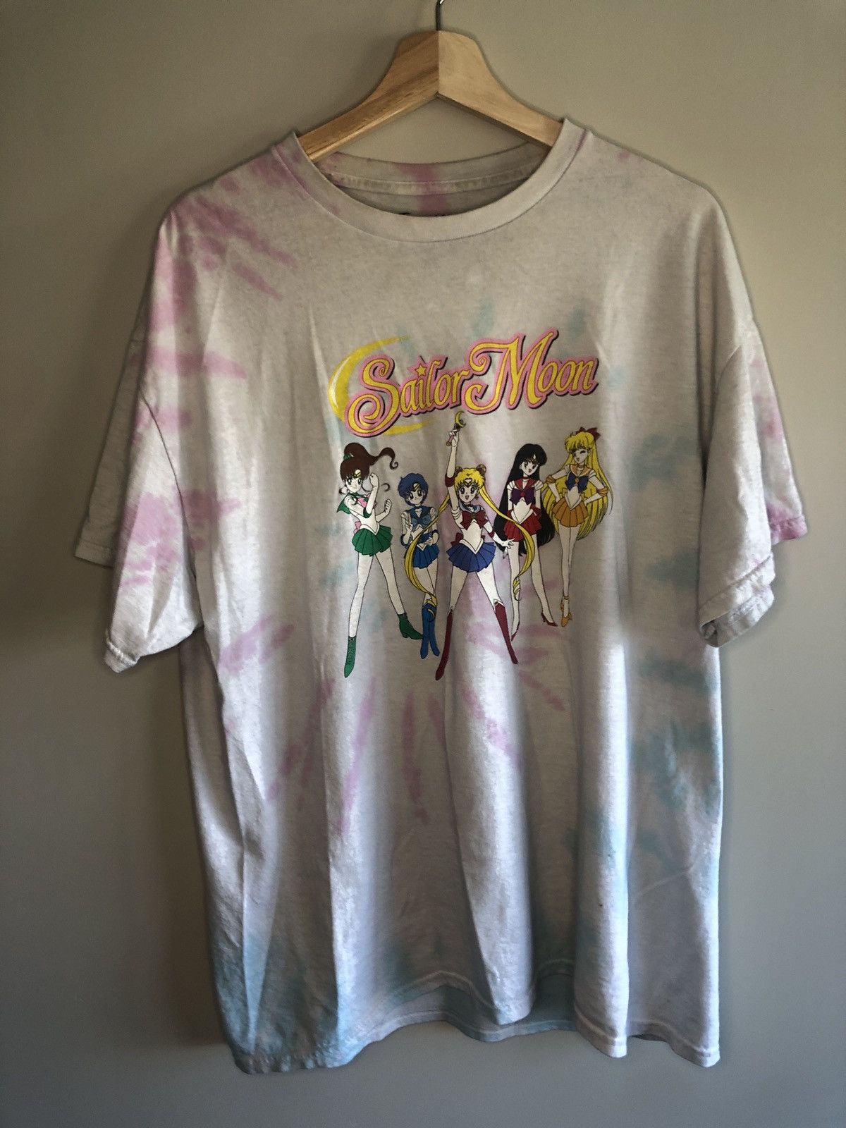 Vintage Sailor Moon Anime Tye Dye Tee Hoodie, Sweatshirt | FlexRushtees.com