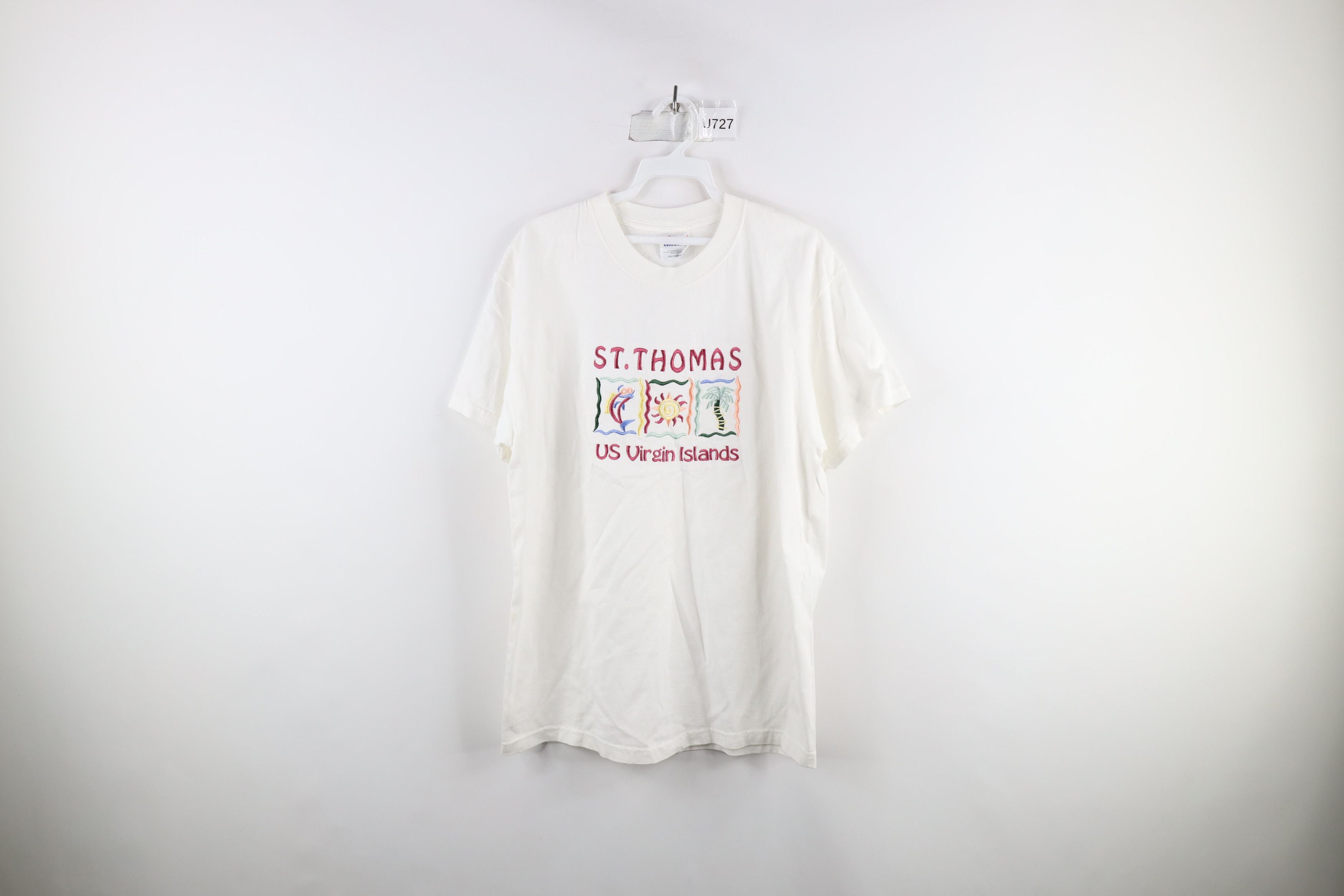 Vintage 90s Streetwear Thomas Virgin Islands Beach T Shirt