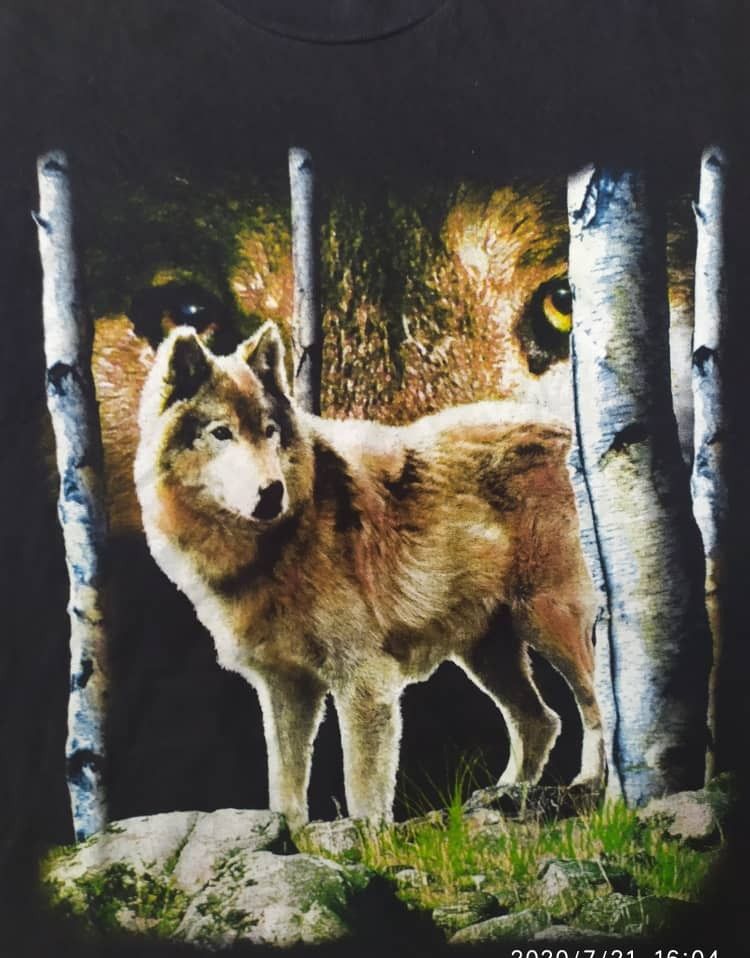 Vintage Animal Tee Wolf Picture Shirt Hoodie, Sweatshirt | FlexRushtees.com