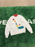 Vintage Jerzees Golf Embroidered Patch Sweatshirt Large