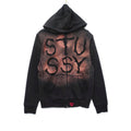 Stussy Custom Bleach Wash Hoodie Small Size T-Shirts, Sweatshirt | FlexRushtees.com