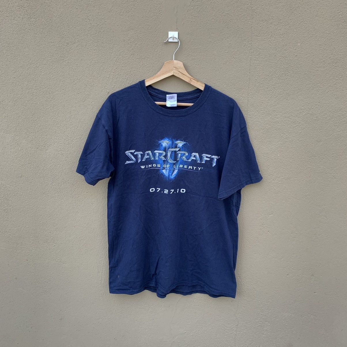 The Game Vintage Starcraft 2 Wing Of Liberty Tshirt Game