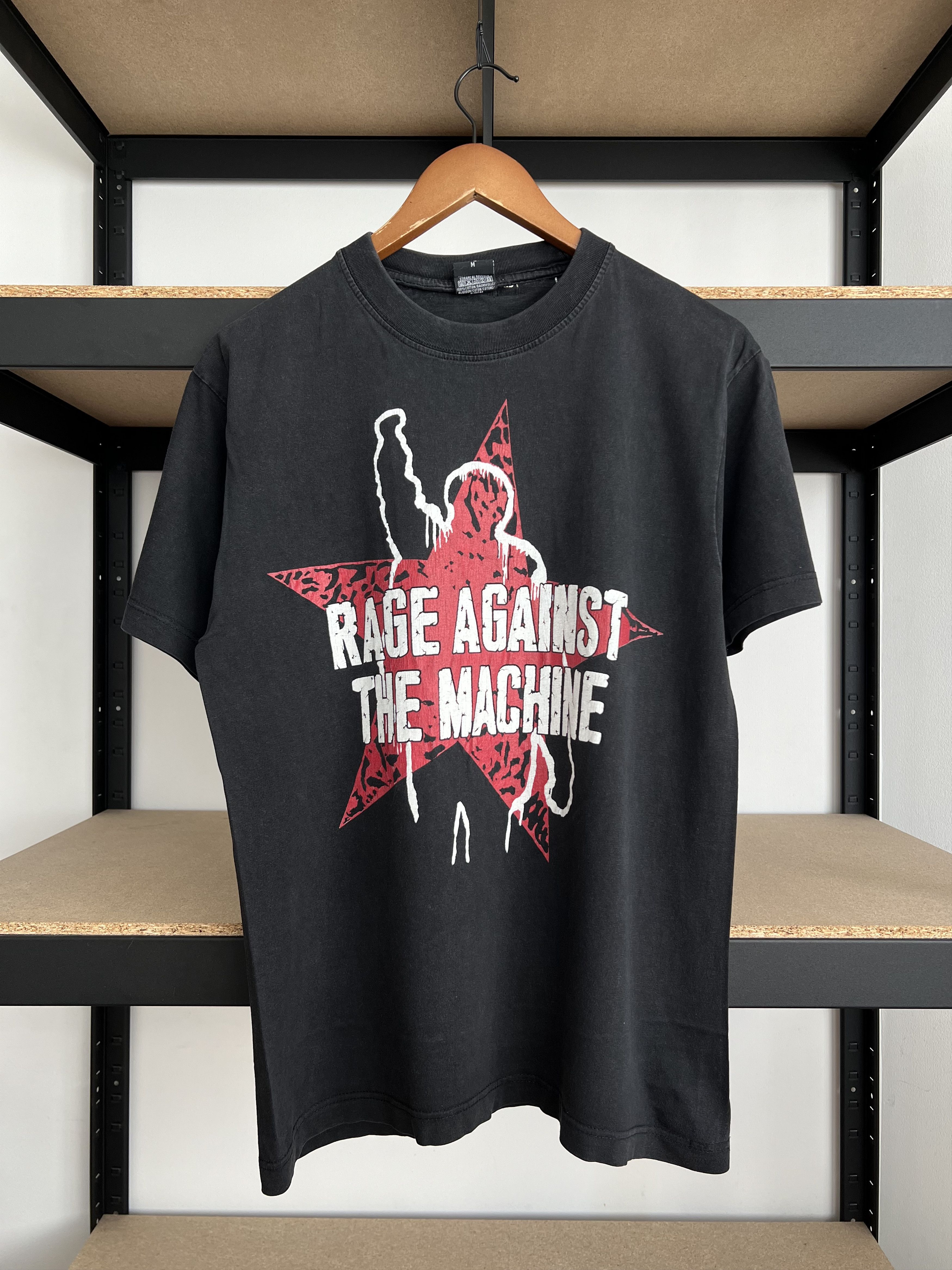 Band Tees Vintage 2000s Rage Against The Machine Black T Shirt Hoodie, Sweatshirt | FlexRushtees.com