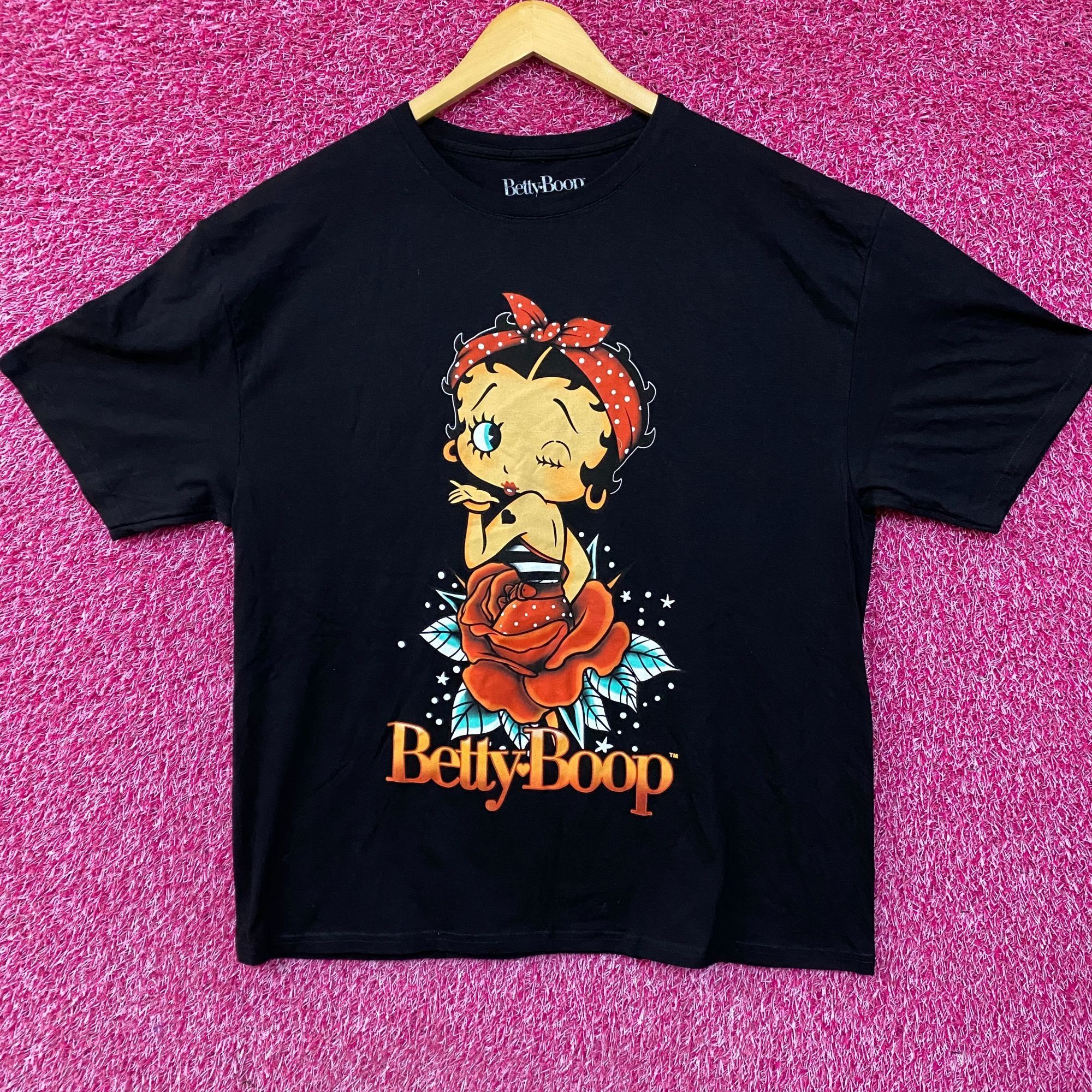 Other Betty Boop Dream In Rose Pin Up Retro T Shirt Xl Hoodie, Sweatshirt | FlexRushtees.com