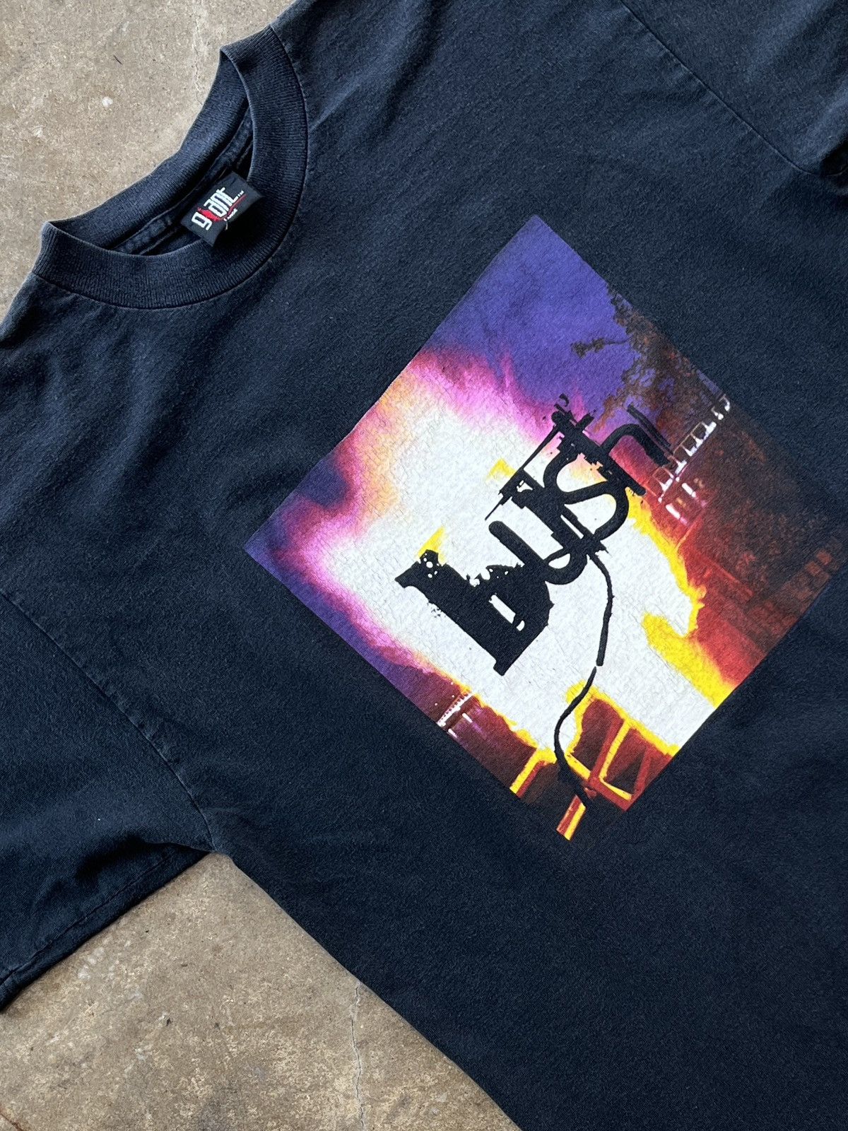 Band Tees Vintage 90s 1996 Bush Razorblade Suitcase Band Tee Large Hoodie, Sweatshirt | FlexRushtees.com