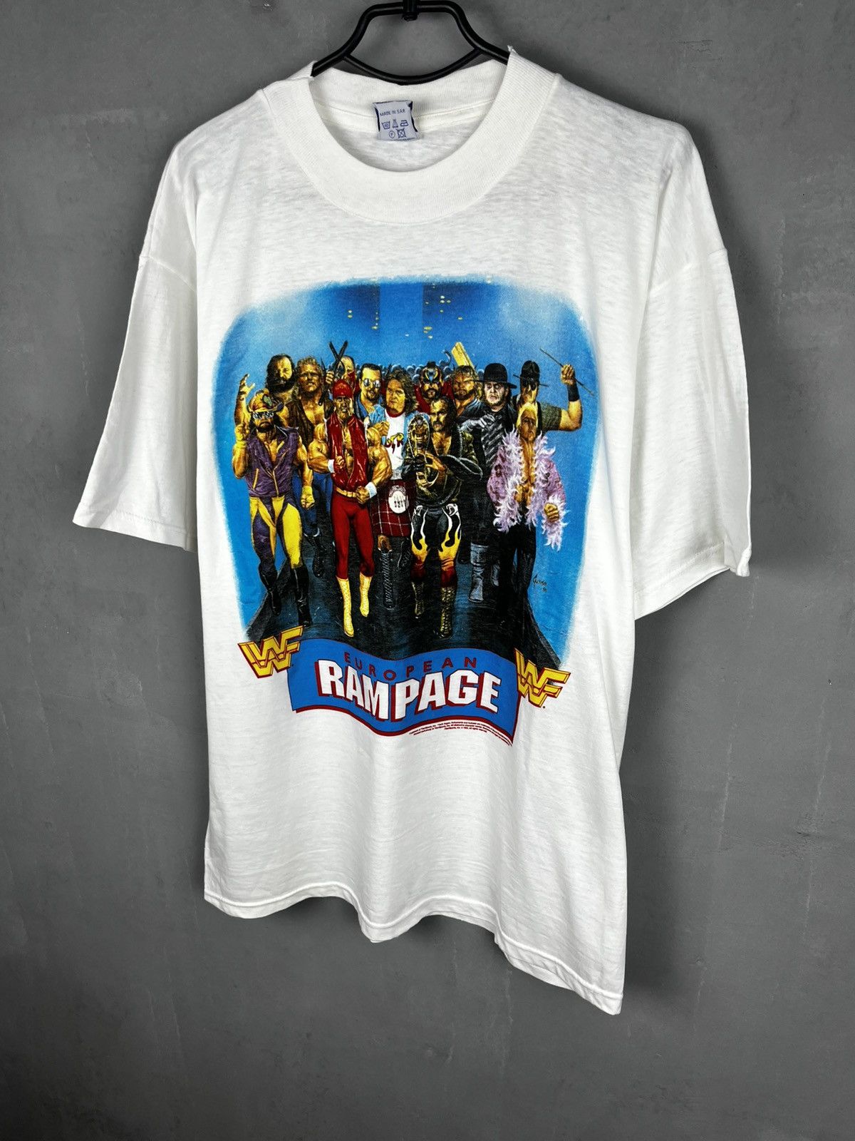 Wwf 1992 European Rampage Again Tee Tshirt Xi New Hoodie, Sweatshirt | FlexRushtees.com
