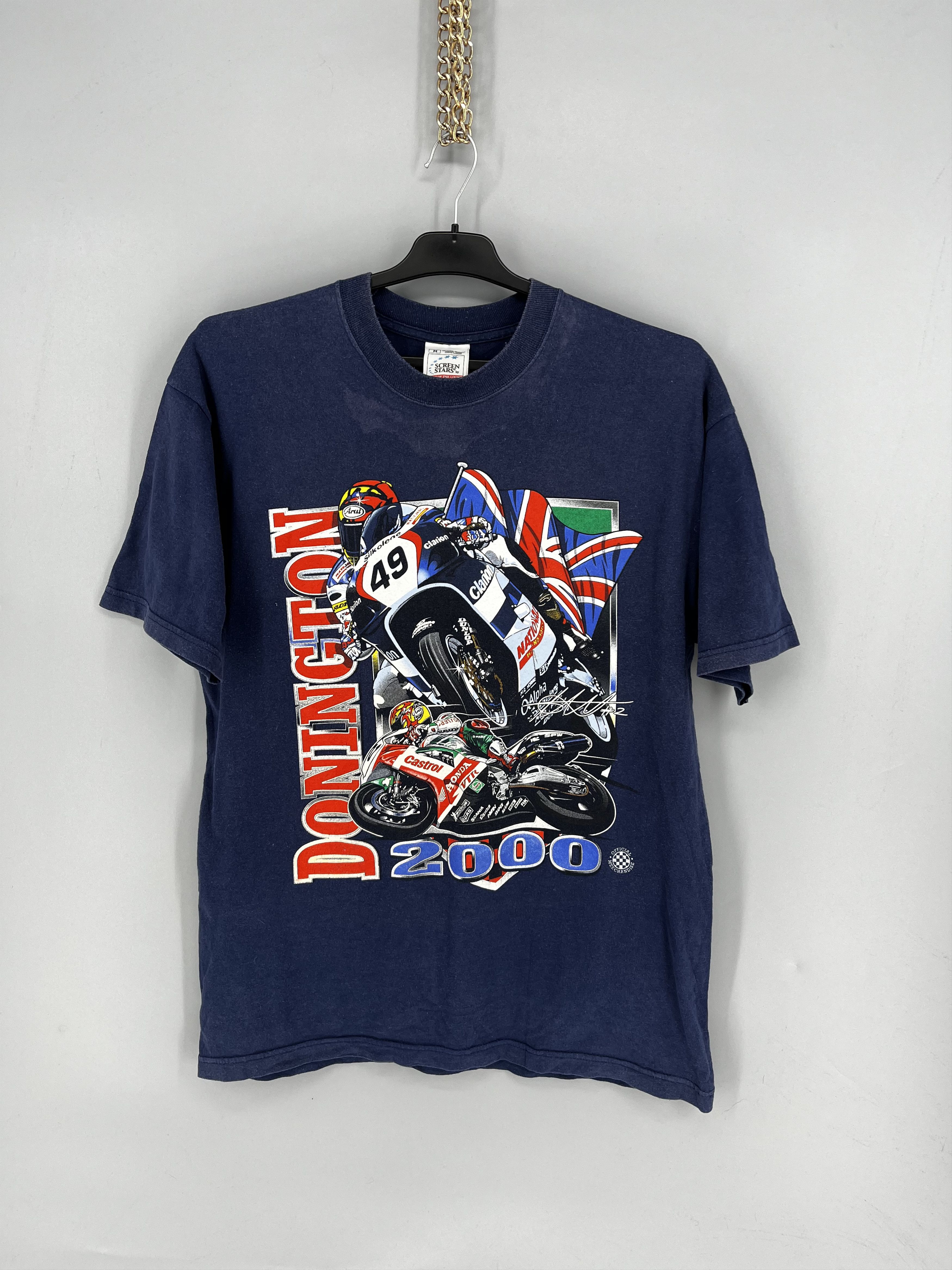 Vintage Motogp Donington 2000 T Shirt Screen Stars Racing