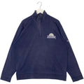 Vintage Eddie Bauer Embroidered Quater Zip Sweatshirt Blue