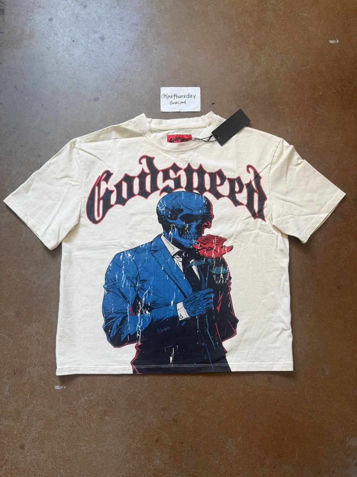 Godspeed Smell The Rose Tee Cream Xxl Hoodie, Sweatshirt | FlexRushtees.com