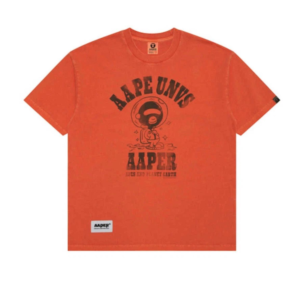 Aape Orange Astronaut Tee