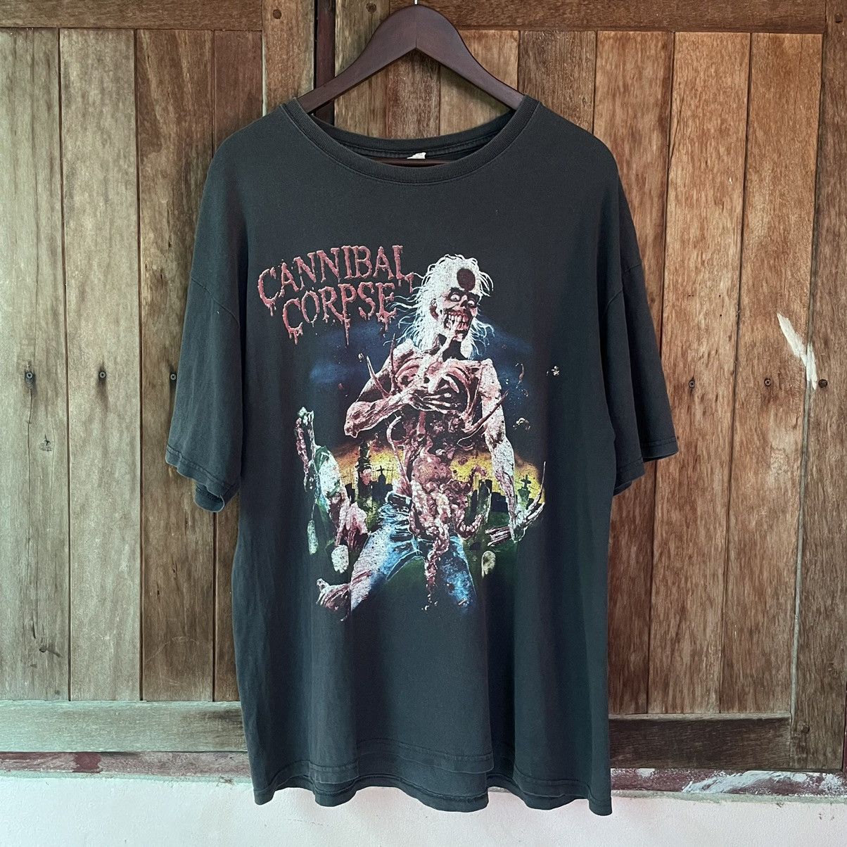 Vintage Cannibal Corpse Tee Faded Hoodie, Sweatshirt | FlexRushtees.com