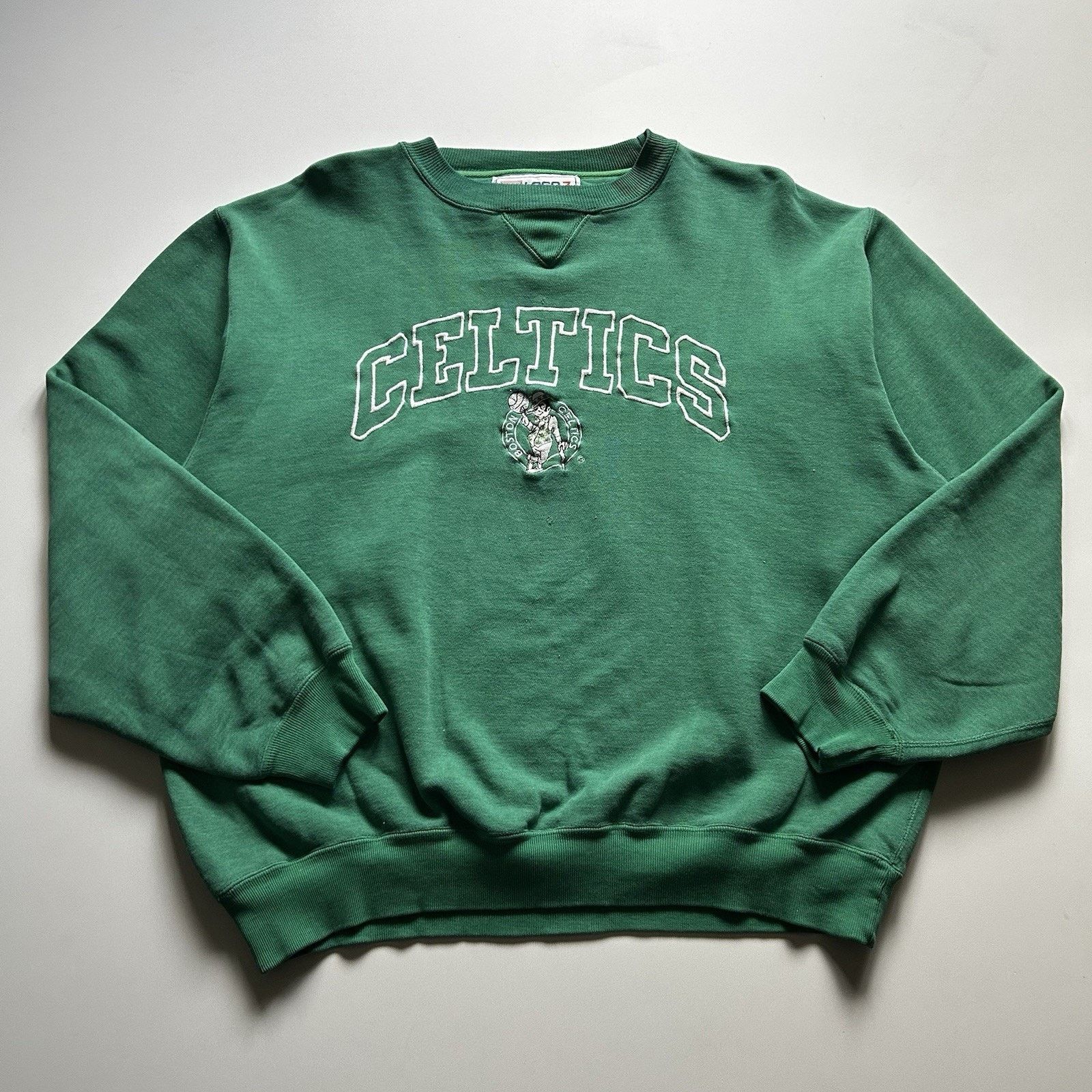 Nba X Vintage Vintage 90s Boston Celtics Crewneck Large Green Logo 7 Nba T-Shirts, Hoodie, Sweatshirt | FlexRushtees.com