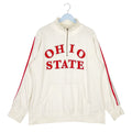 Vintage Ohio State Quater Zip Sweatshirt White Red