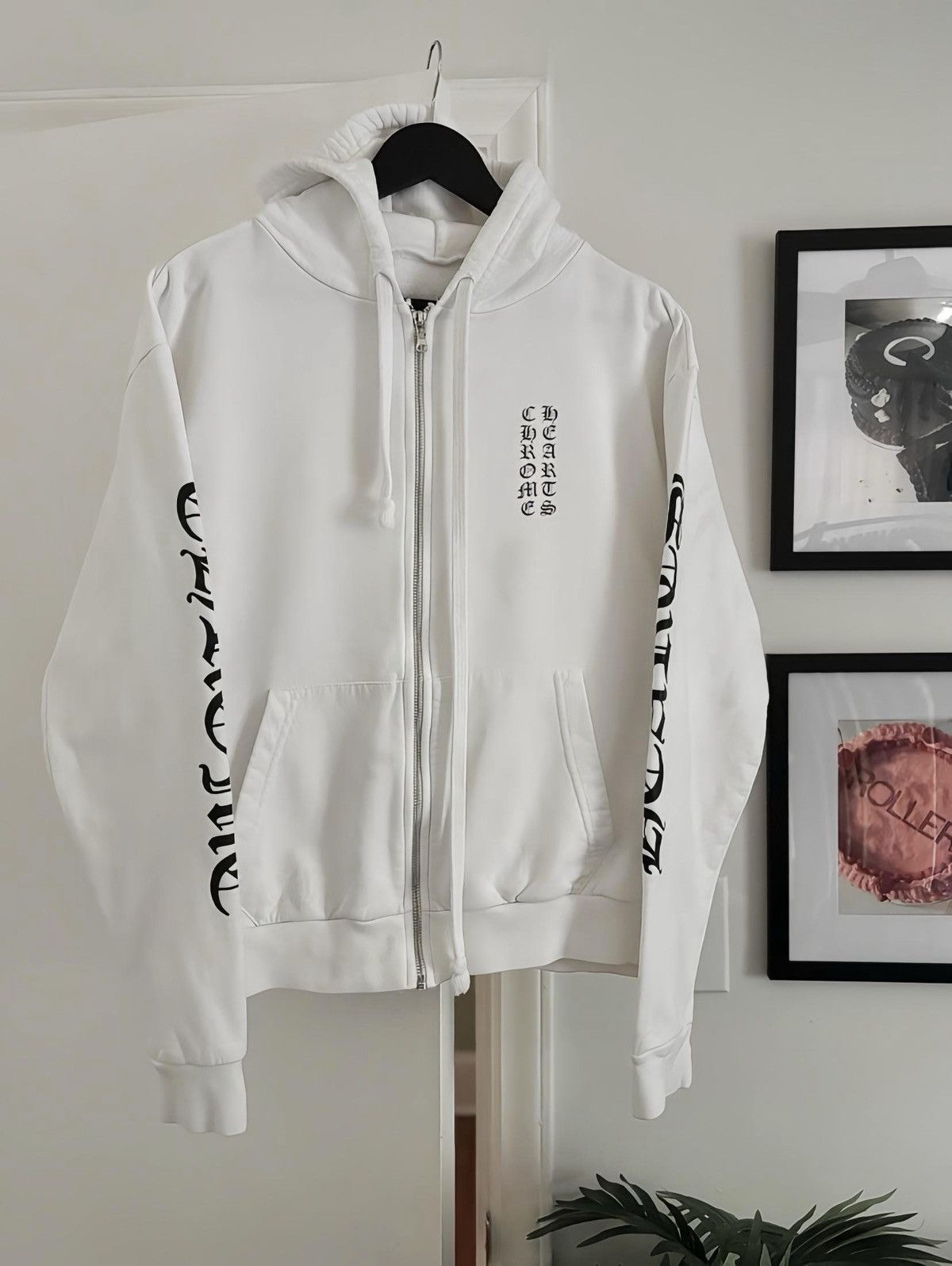 Chrome Hearts White Logo Hoodie