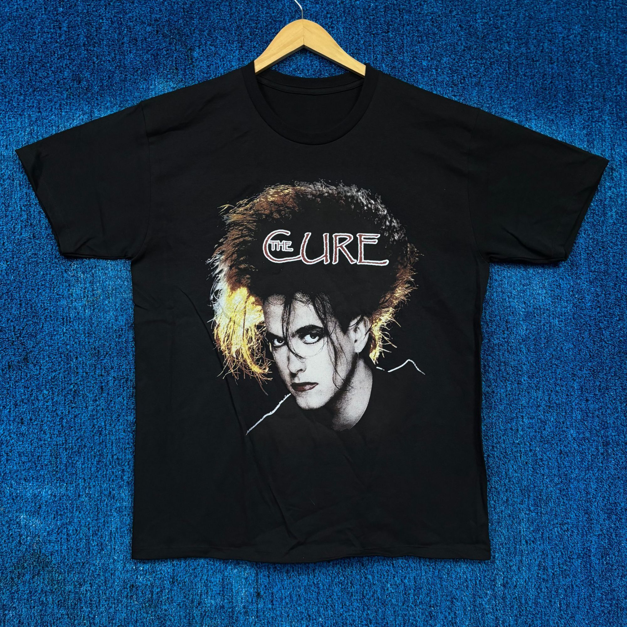 Cure The Cure Robert Smith Portrait New Wave Gothic Band Tee L Hoodie, Sweatshirt | FlexRushtees.com