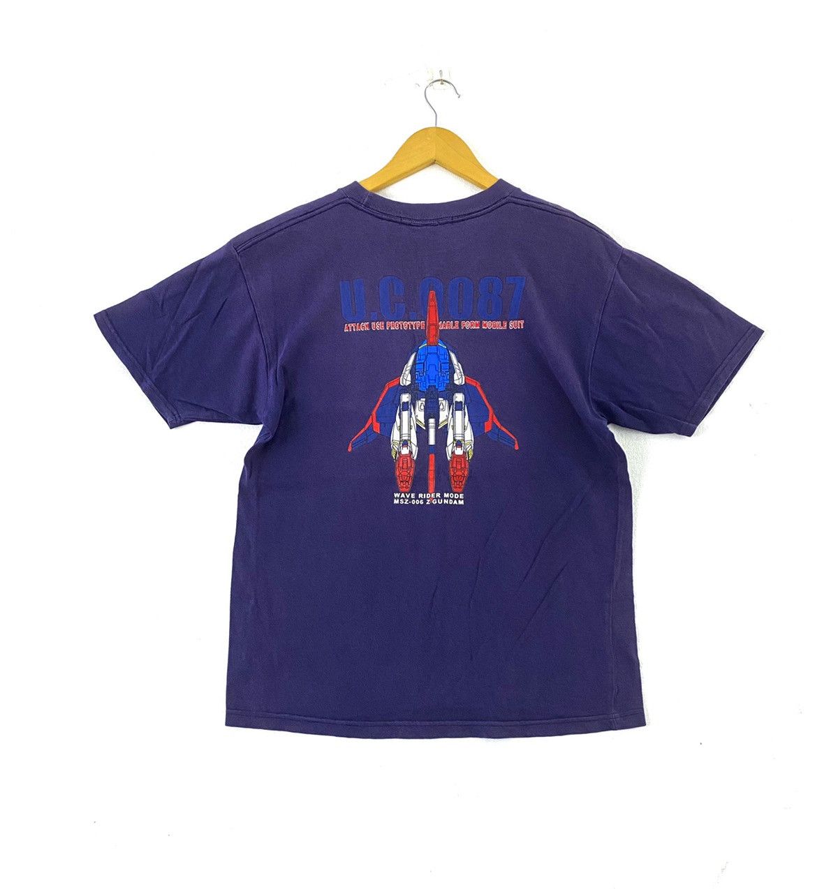 Vintage 00s Mobile Suit Gundam Z Big Image Rare T Shirts