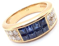 Cartier Diabolo Yellowgold Diamond Invisible Sapphire Ring