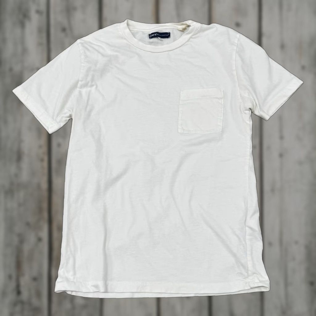 S Vintage Levi S Made Crafted T Shirt Men S Short Sleeve Small White 100 Cotton Portugal 90s 20