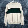 Vintage Goodfellow Sweatshirt Crew Neck Men S Small Beige Green Cotton Blend Pullover 8 10 Machine W
