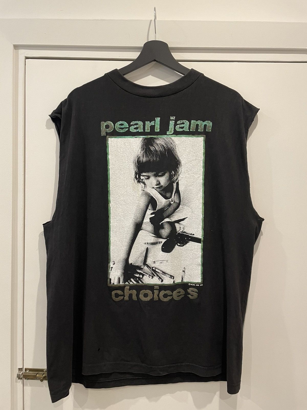 Vintage 1992 Pearl Jam Choices Sleeveless Top T-Shirts, Hoodie, Sweatshirt | FlexRushtees.com