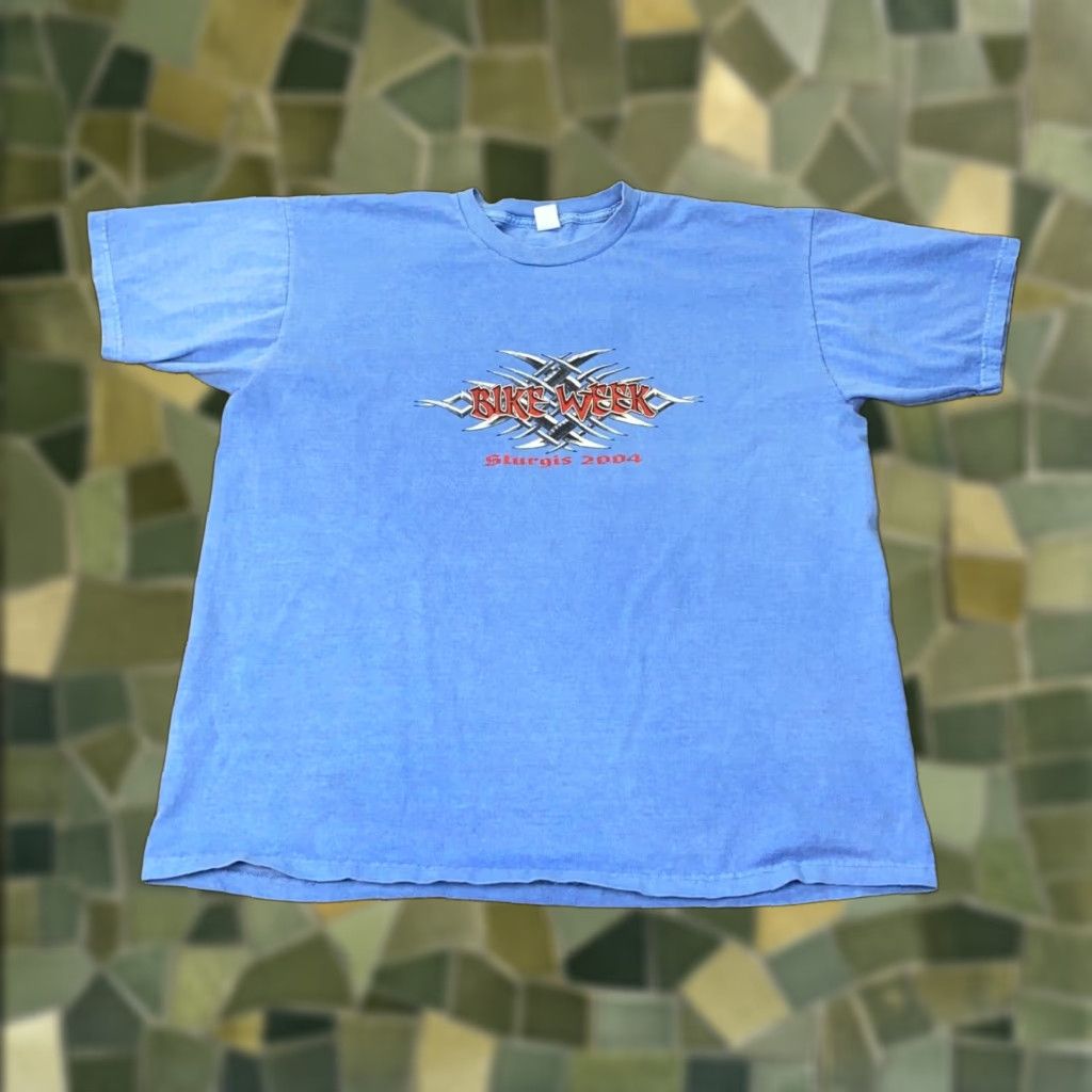Vintage Vtg Sturgis Bike Week 2004 Shirt Mens Xl Blue Biker Motorcycle Made In Usa Hoodie, Sweatshirt | FlexRushtees.com