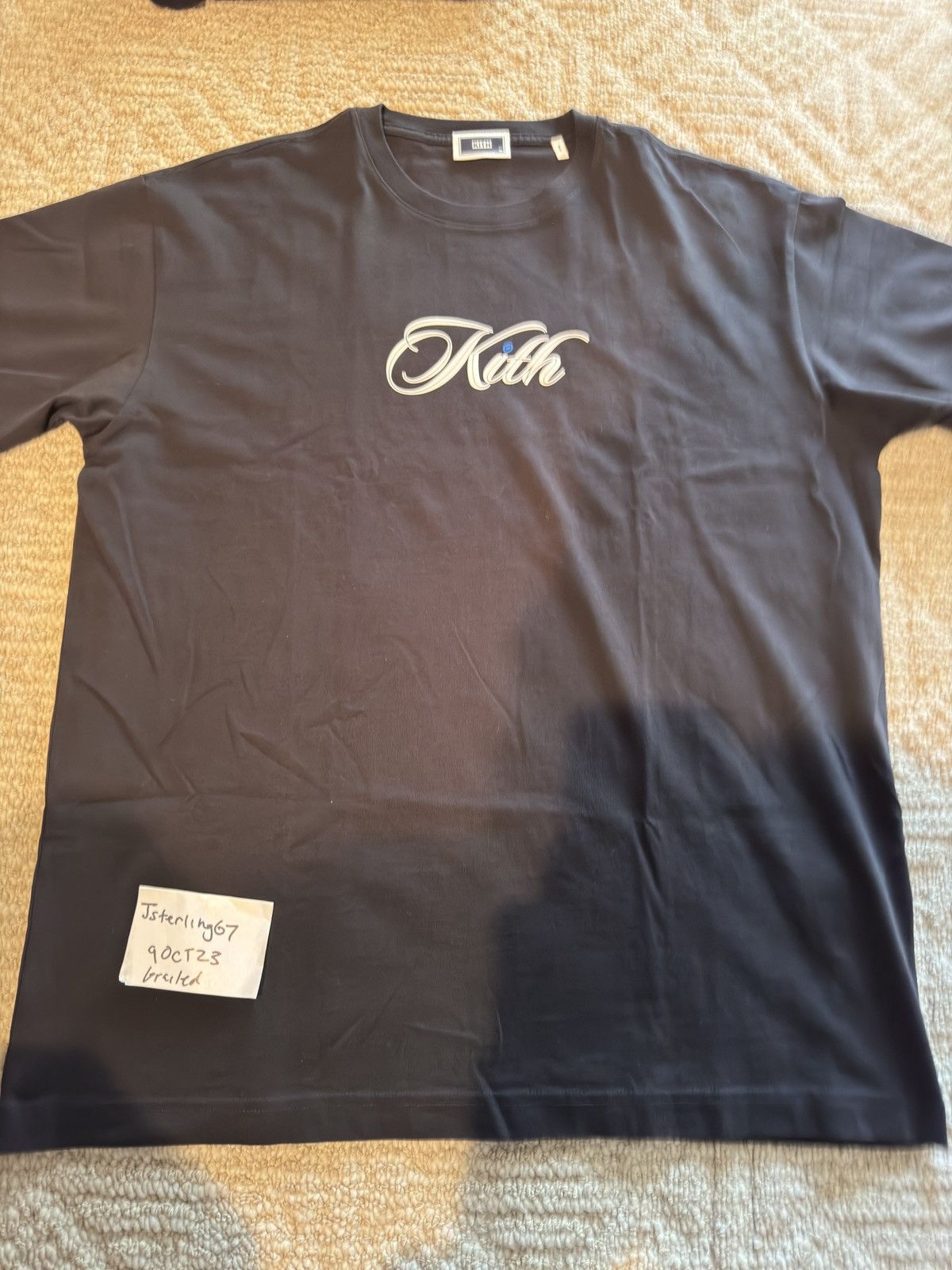 Kith Cursive Logo Tee Hoodie, Sweatshirt | FlexRushtees.com