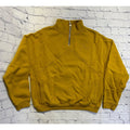 Rhude Quater Zip Mustard Sweatshirt