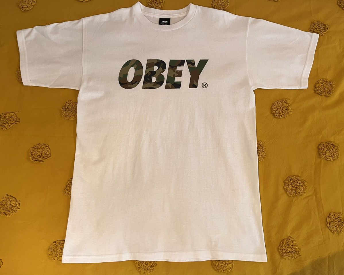 Obey Printed Camo Logo T-Shirts, Hoodie, Sweatshirt | FlexRushtees.com