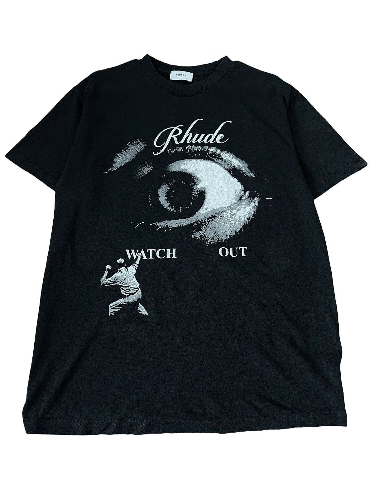 Rhude Unreleased Sample Clot Collaboration Eye For Eye T-Shirts, Hoodie, Sweatshirt | FlexRushtees.com
