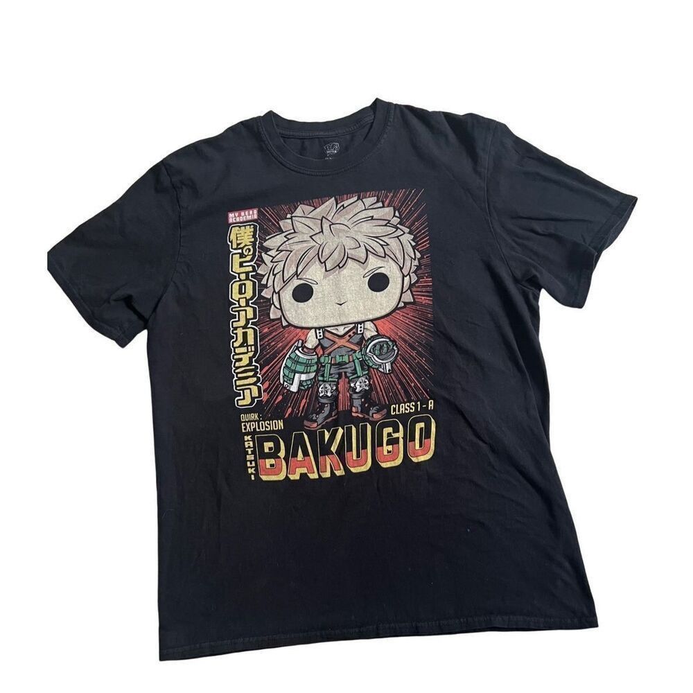 Vintage Funko Pop Tees My Hero Academy Katsuki Bakugo Hoodie, Sweatshirt | FlexRushtees.com