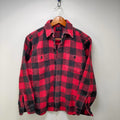 Vintage 60s 70s Country Touch Champion Flannel Shirt Medium