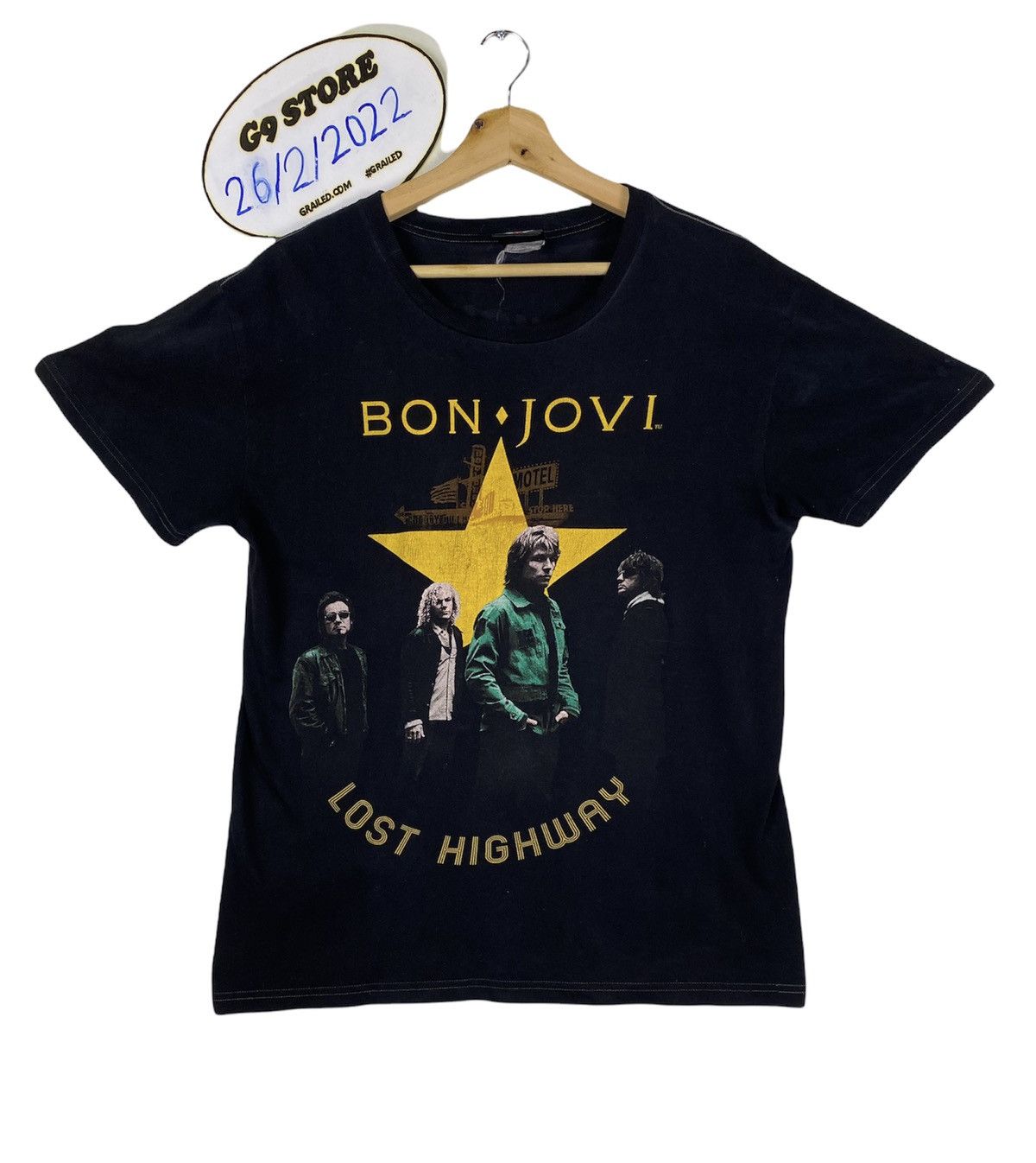 Bon Jovi Vintage Y2k Bon Jovi Lost Highway Tour Japan Tee T Shirt Hoodie, Sweatshirt | FlexRushtees.com