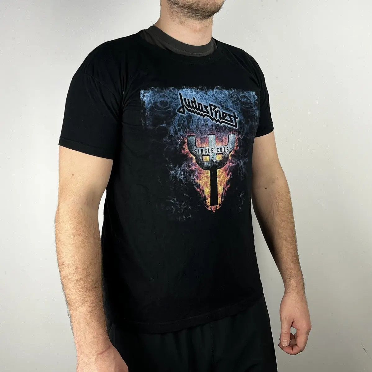 Priest Judas Priest T Shirt Single Cuts Size Medium Hoodie, Sweatshirt | FlexRushtees.com